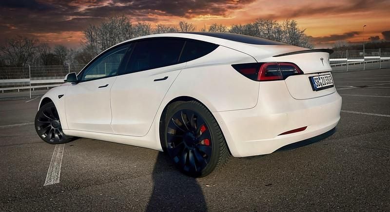 Gebraucht Tesla Model 3 Performance 377 kW (513 PS) 2021 Weiß Limousine