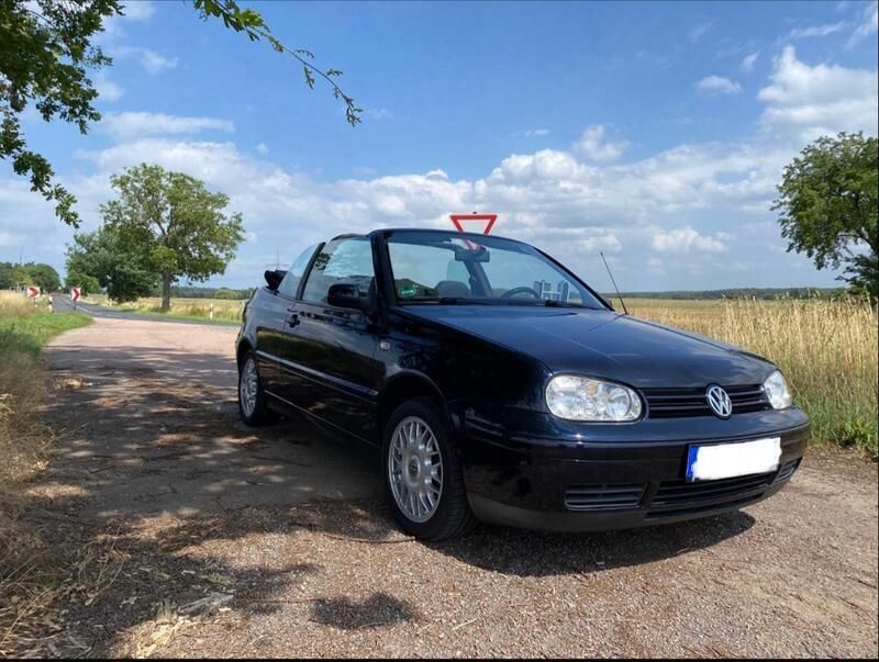 Blau Gebraucht 1999 VW Golf Cabriolet Cabrio | 4.499 € (Fairer Preis) - Bild 1/4