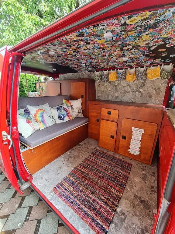 Brugt VW T3 57 HK (41 kW) 1989 Rød Van