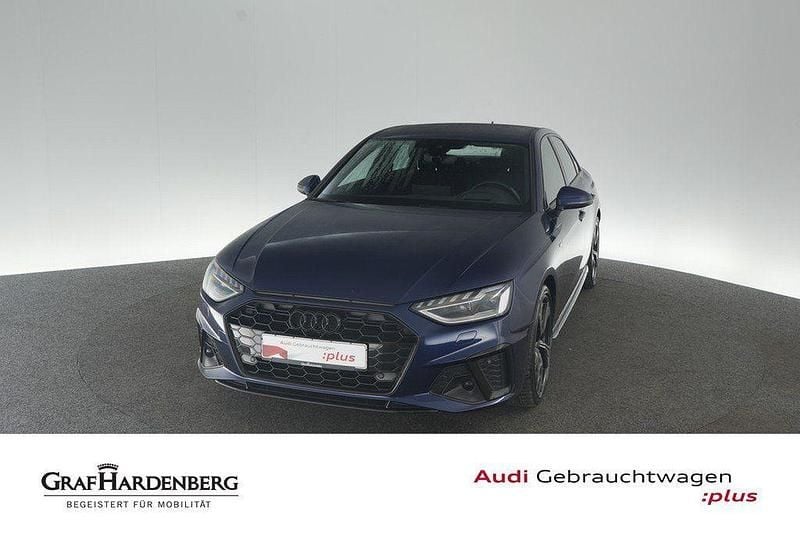 Navarrablau metallic Gebraucht 2022 Audi A4 S-Line Limousine | 26.910 € (Fairer Preis) - Bild 1/4