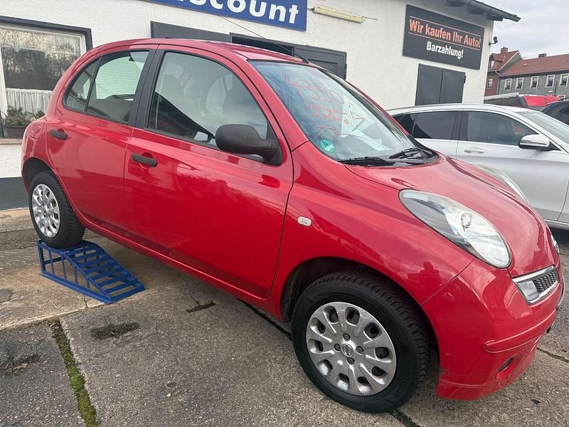 Rot Gebraucht 2009 Nissan Micra Visia Kleinwagen | 4.390 € (Teuer) - Bild 1/4