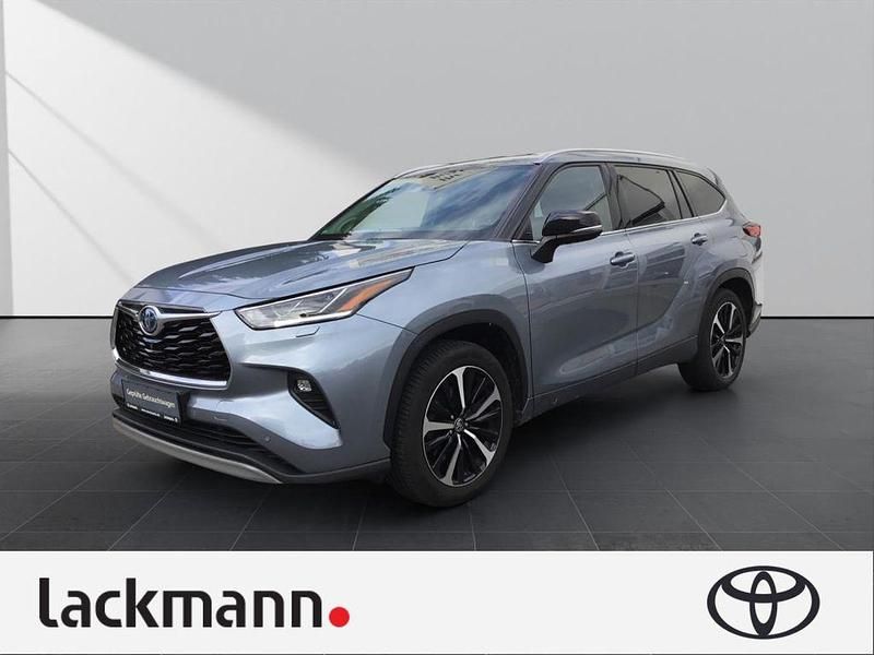 Moondustblau Gebraucht 2021 Toyota Highlander Hybrid Luxury SUV | 41.990 € - Bild 1/4
