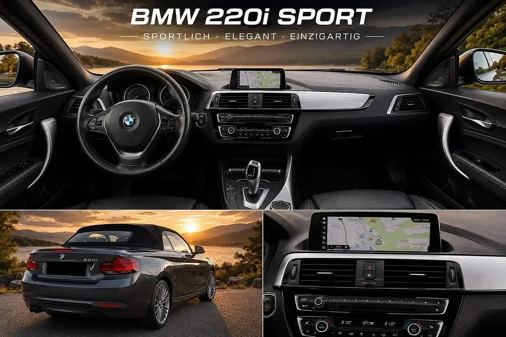Gebraucht BMW 220 Sport Line 184 PS (135 kW) 2021 Grau Cabrio