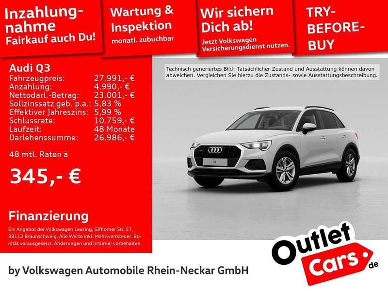 Ibisweiß Gebraucht 2021 Audi Q3 Comfort SUV | 27.991 € (Fairer Preis) - Bild 1/2
