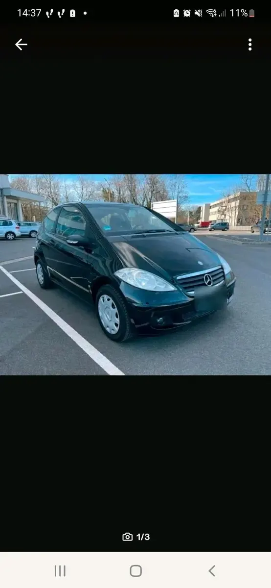 Gebraucht Mercedes A170 116 PS (85 kW) 2005 Schwarz Kleinwagen
