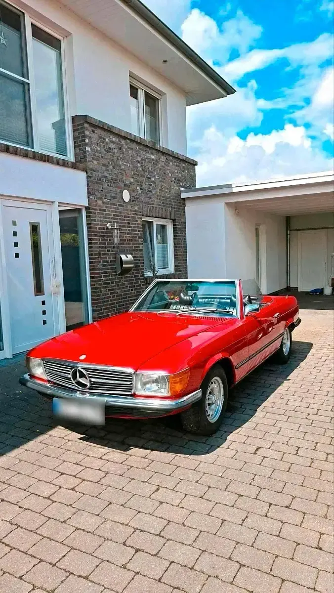 Gebraucht Mercedes SL350 200 PS (147 kW) 1973 Rot Cabrio
