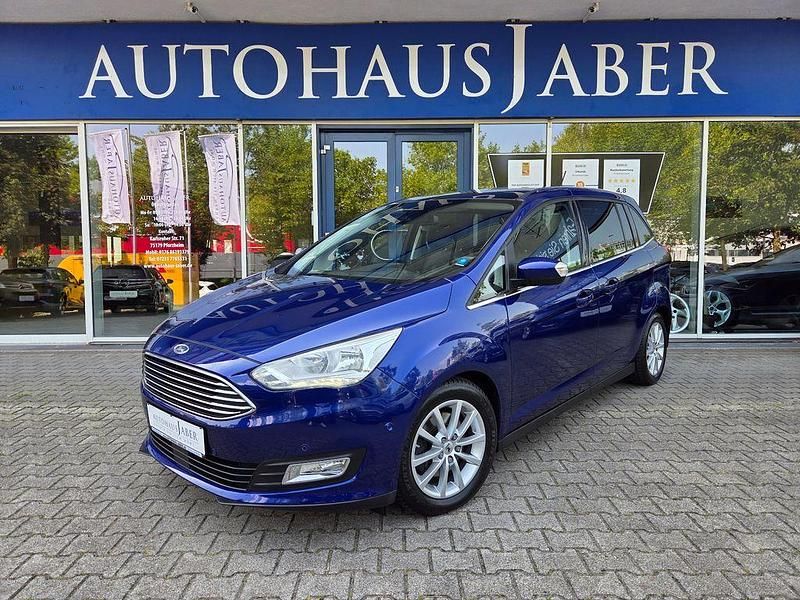 Blau Gebraucht 2017 Ford Grand C-Max Titanium Van / Kleinbus | 16.989 € (Etwas zu teuer) - Bild 1/4
