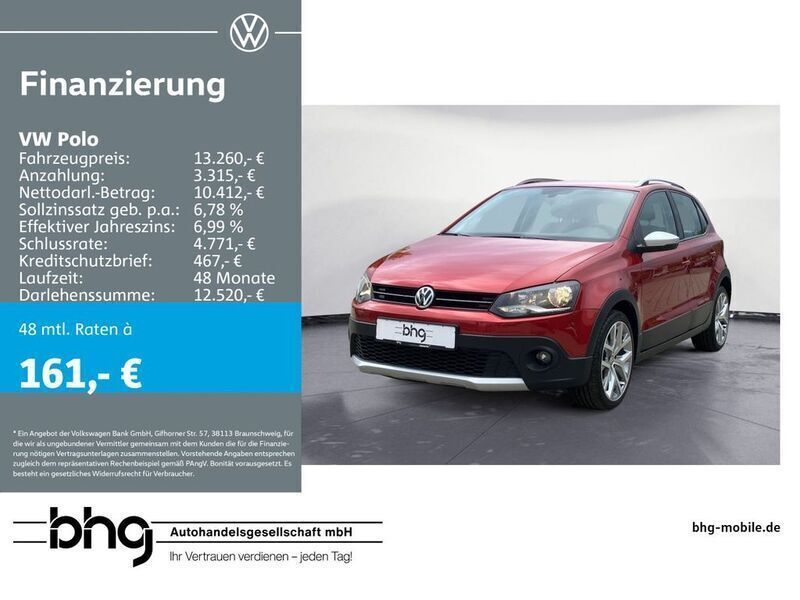 Rot Gebraucht 2017 VW Polo Cross Kleinwagen | 13.260 € (Etwas zu teuer) - Bild 1/4