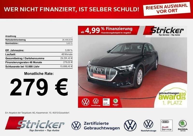 Schwarz Gebraucht 2022 Audi e-tron Ambiente SUV | 26.499 € (Superpreis) - Bild 1/4