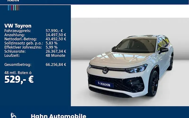 Gebraucht VW Tayron R-line 193 PS (141 kW) 2026 Pure white uni SUV