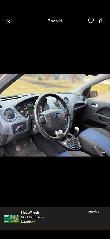 Gebraucht Ford Fiesta 75 PS (55 kW) 2008 Silber Kleinwagen