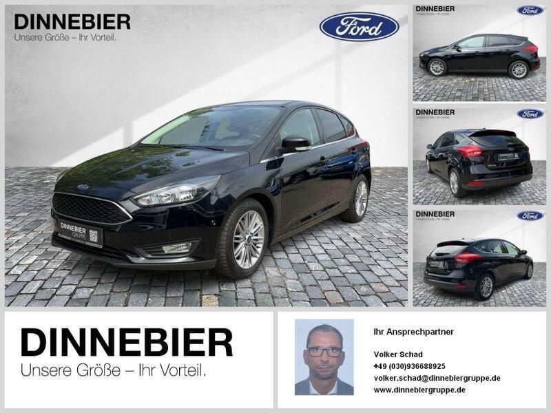 Schwarz (metallic) Gebraucht 2018 Ford Focus Cool & Connect Limousine | 14.290 € (Fairer Preis) - Bild 1/2