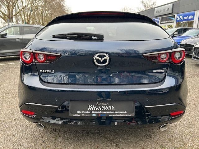 Gebraucht Mazda 3 Exclusive-Line 186 PS (136 kW) 2024 Blau (blau / deep crystal blue) Kleinwagen