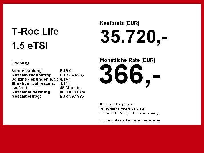 Neu VW T-Roc Life 116 PS (85 kW) 2026 Grau SUV