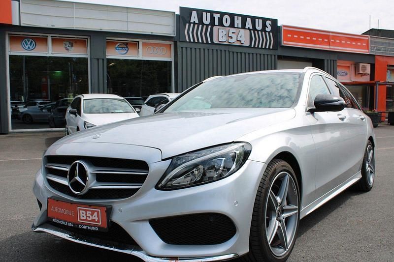 Silber Gebraucht 2017 Mercedes C200 AMG Kombi | 16.991 € (Fairer Preis) - Bild 1/4