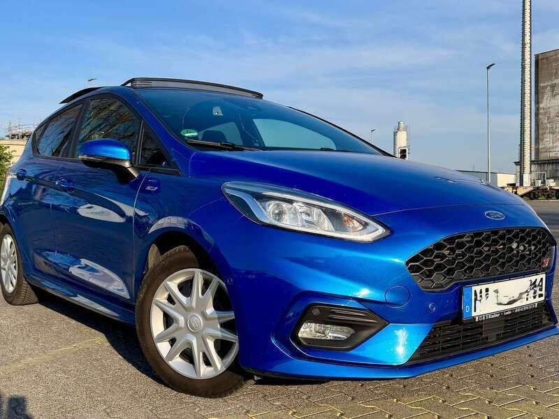 Blau Gebraucht 2020 Ford Fiesta ST-Line Kleinwagen | 9.790 € (Superpreis) - Bild 1/4