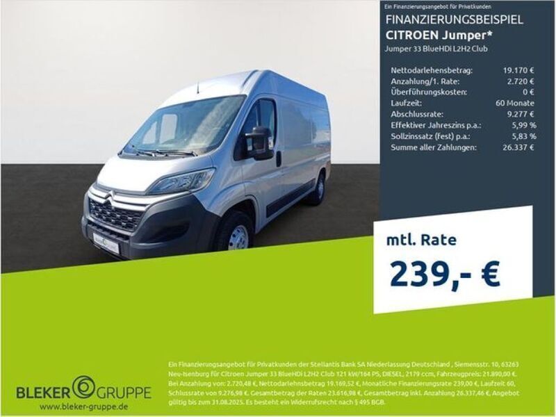 Aluminiumgrau (metallic) Gebraucht 2021 Citroën Jumper Van / Kleinbus | 21.890 € (Superpreis) - Bild 1/3