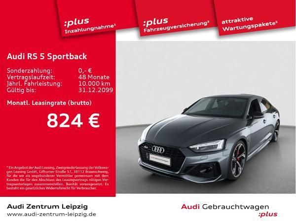 Grau (daytonagrau perleffekt) Gebraucht 2023 Audi RS5 Sportback Ambiente Limousine | 62.651 € (Superpreis) - Bild 1/3