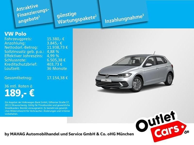 Gebraucht VW Polo Style 95 PS (69 kW) 2022 Silber Kleinwagen