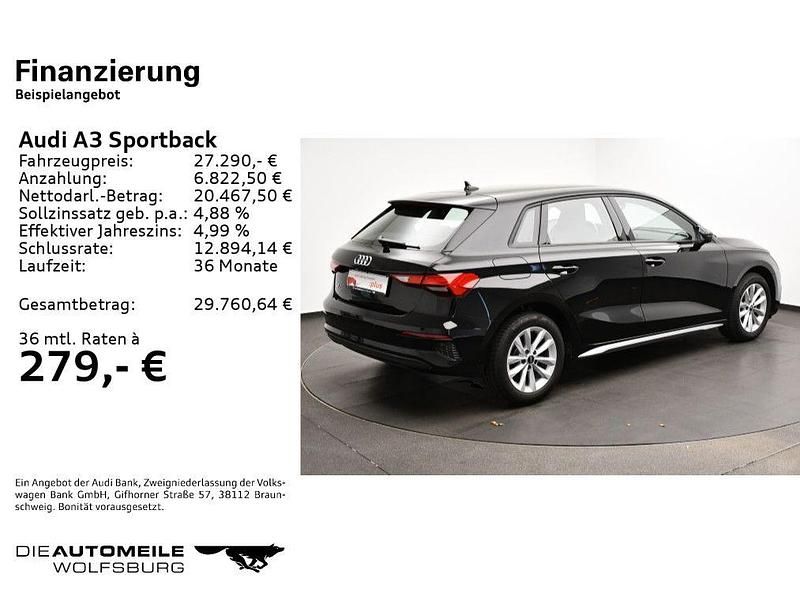 Gebraucht Audi A3 Sport 150 PS (110 kW) 2023 Brillantschwarz Limousine