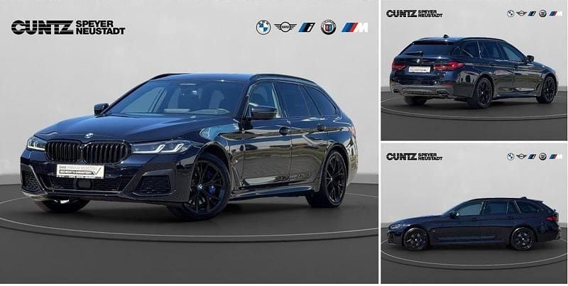 M carbonschwarz Gebraucht 2023 BMW 530 M Sport Kombi | 41.580 € (Teuer) - Bild 1/4