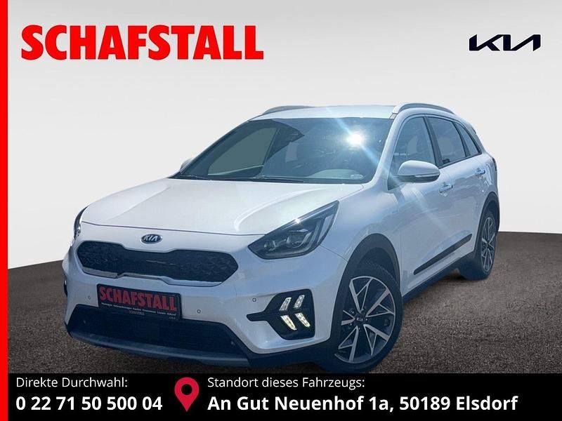 Weiss ((swp) snow white pearl) Gebraucht 2021 Kia Niro Spirit SUV | 18.979 € (Guter Preis) - Bild 1/3