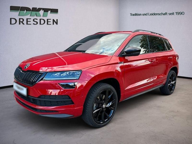 Rot Gebraucht 2021 Skoda Karoq SportLine SUV | 22.750 € (Guter Preis) - Bild 1/4