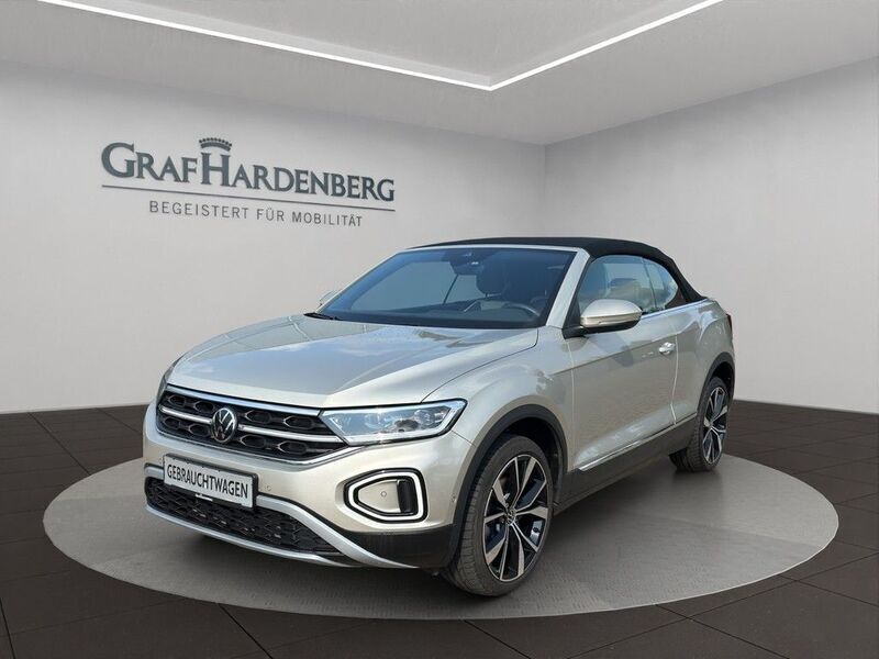 Silber Gebraucht 2024 VW T-Roc Cabriolet Style Cabrio | 38.900 € (Teuer) - Bild 1/4