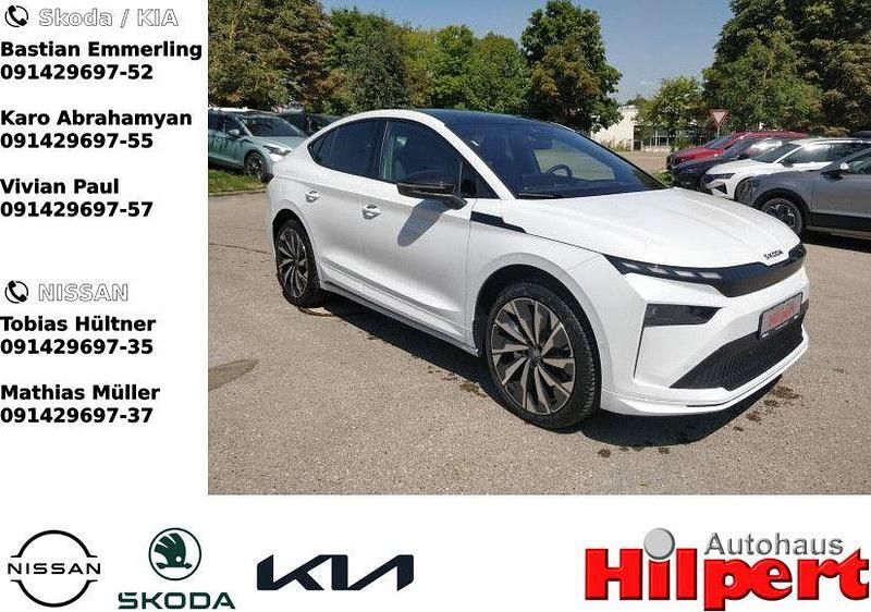 Weiß Neu 2025 Skoda Enyaq iV SportLine SUV | 55.740 € (Etwas zu teuer) - Bild 1/4