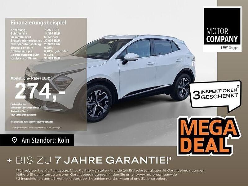 (hw2) deluxeweiss met. Gebraucht 2024 Kia Sportage Spirit SUV | 30.800 € (Guter Preis) - Bild 1/4