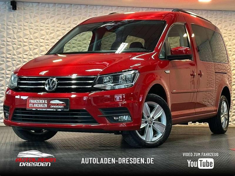 Kirschrot Gebraucht 2017 VW Caddy Comfortline Van / Kleinbus | 23.999 € (Teuer) - Bild 1/4