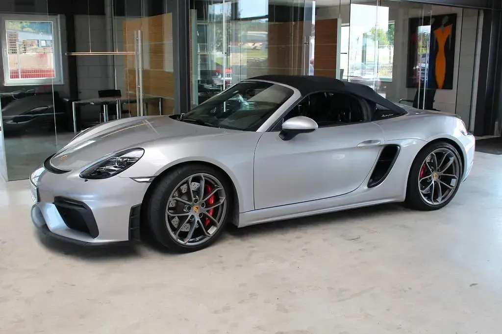 Gebraucht Porsche Boxster Spyder 420 PS (308 kW) 2021 Silber Cabrio