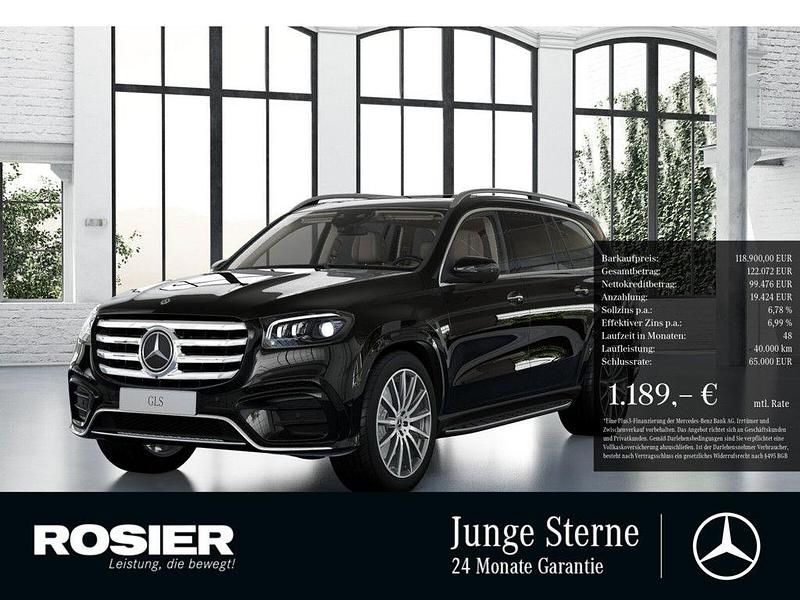 Schwarz / obsidianschwarz Gebraucht 2024 Mercedes GLS580 AMG line SUV | 118.900 € (Fairer Preis) - Bild 1/4
