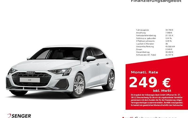 Gebraucht Audi A3 S-Line 150 PS (110 kW) 2025 Weiß Limousine