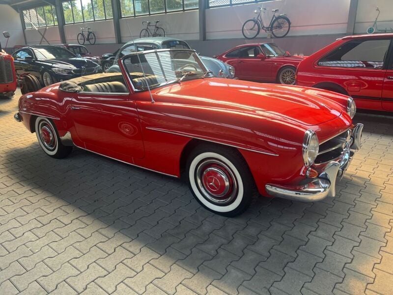 Rot Gebraucht 1959 Mercedes 190 Cabrio | 136.000 € - Bild 1/4