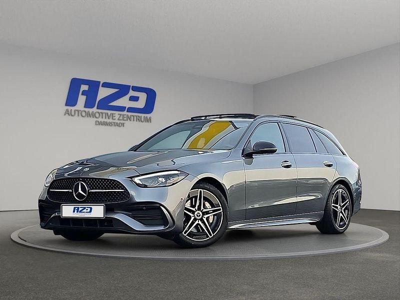 Selenitgrau metalliclack Gebraucht 2022 Mercedes C220 AMG Kombi | 38.880 € (Teuer) - Bild 1/4