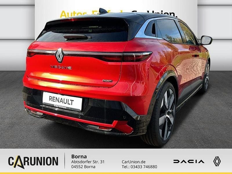 Gebraucht Renault Megane E-Tech Techno 160 kW (218 PS) 2024 Dezirrot metallic, black pearlschwarz metallic Limousine