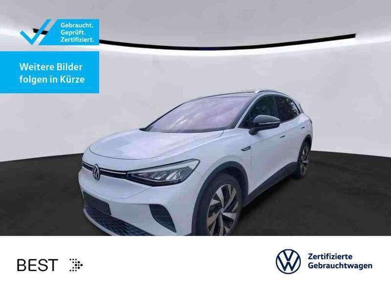 Gletscherweiß metallic Gebraucht 2021 VW ID.4 Pro Performance SUV | 28.499 € (Fairer Preis) - Bild 1/3