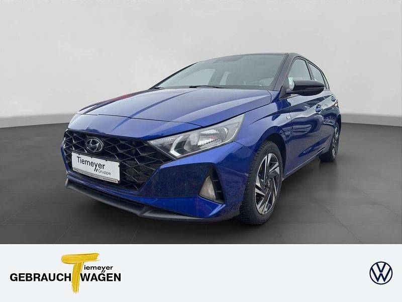 Blau Gebraucht 2021 Hyundai i20 Intro Edition Kleinwagen | 15.280 € (Fairer Preis) - Bild 1/4