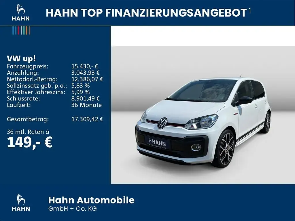 Gebraucht VW up! GTI 116 PS (85 kW) 2022 Weiß Kleinwagen