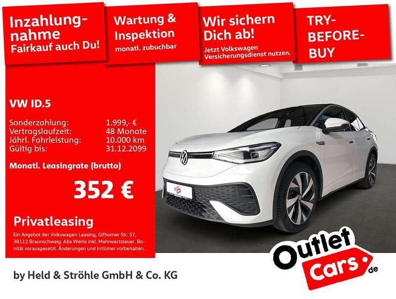 Gletscherweiß metallic schwarz Gebraucht 2024 VW ID.5 Pro SUV | 36.320 € (Guter Preis) - Bild 1/3