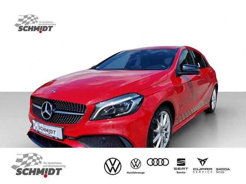 Rot Gebraucht 2017 Mercedes A250 AMG line Limousine | 19.975 € (Fairer Preis) - Bild 1/4