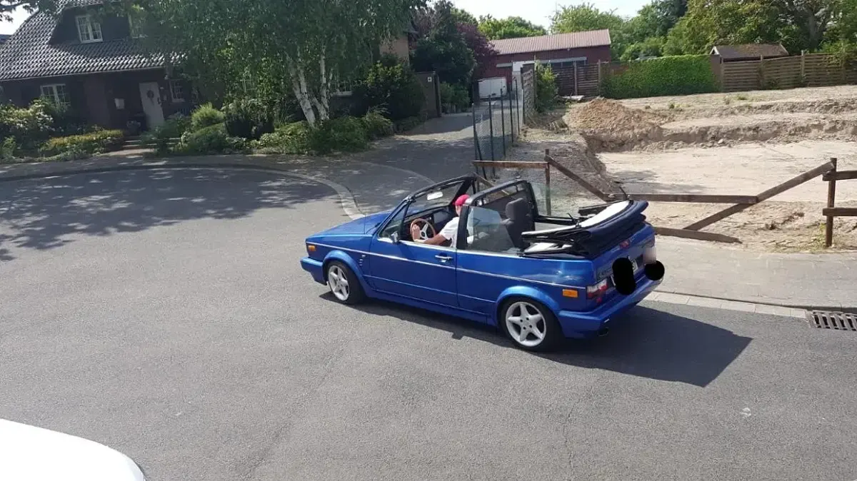 Gebraucht VW Golf Cabriolet 95 PS (69 kW) 1986 Blau Cabrio