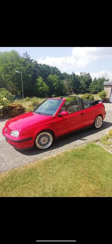 Rot Gebraucht 1999 VW Golf Cabriolet Cabrio | 4.499 € - Bild 1/4