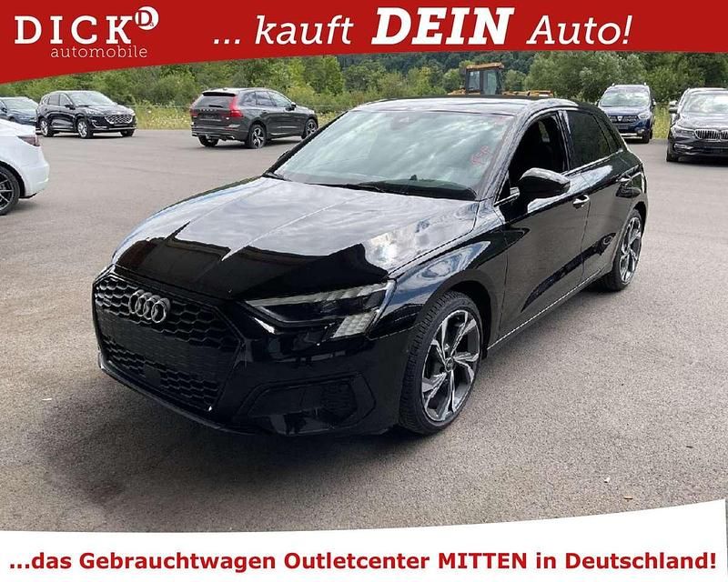 Brillantschwarz Gebraucht 2022 Audi A3 Sportback S-Line Kombi | 26.300 € (Superpreis) - Bild 1/4