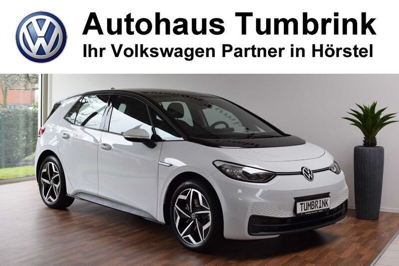 Gletscherweiß schwarz (metallic) Gebraucht 2023 VW ID.3 Pro Performance Kleinwagen | 35.980 € (Teuer) - Bild 1/4