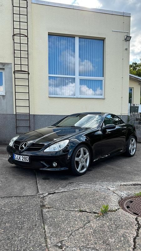 Schwarz Gebraucht 2005 Mercedes SLK280 AMG Cabrio | 9.999 € (Fairer Preis) - Bild 1/4