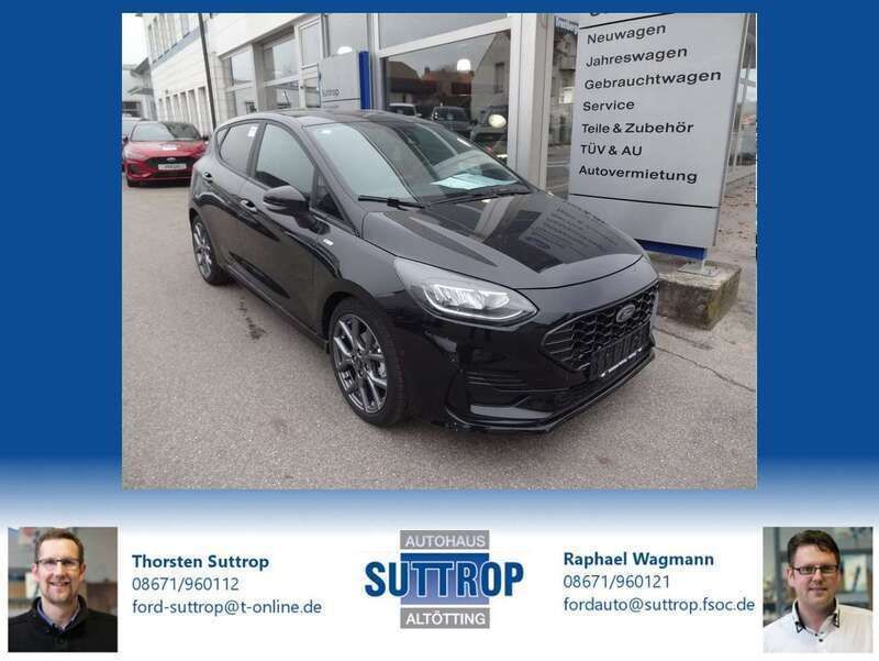 Obsidianschwarz Gebraucht 2023 Ford Fiesta ST-Line Kleinwagen | 24.990 € (Teuer) - Bild 1/4