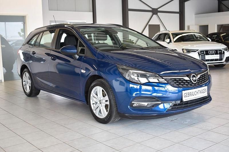 Blau Gebraucht 2021 Opel Astra Edition Kombi | 13.499 € (Guter Preis) - Bild 1/4