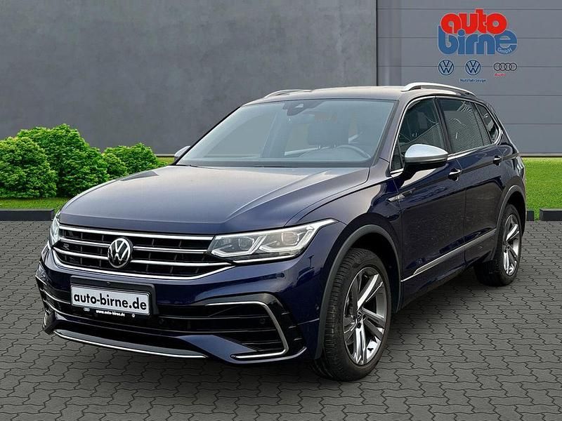 Blau Gebraucht 2022 VW Tiguan Allspace R-line SUV | 33.880 € (Fairer Preis) - Bild 1/4